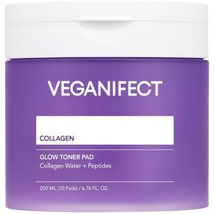 Korean Beauty Veganifect Collagen Peptide Anti-Wrinkle Toner Pads